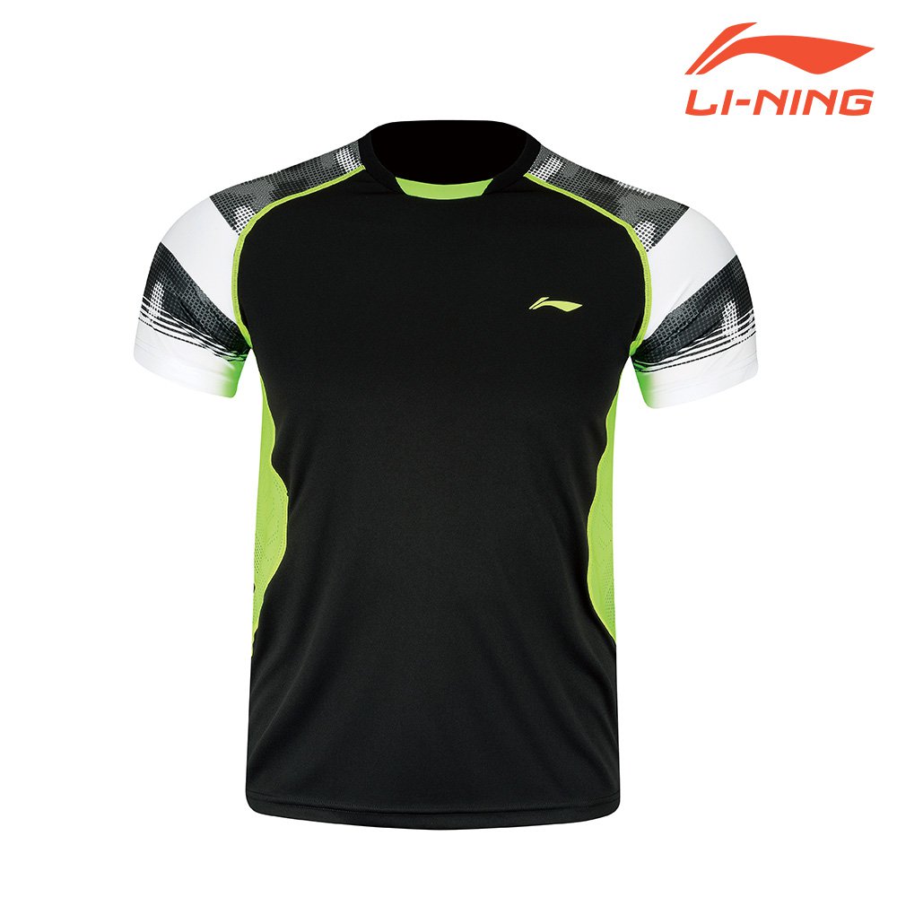 [Li-Ning] AAYM021-2 남성용 국가대표 티셔츠, Black